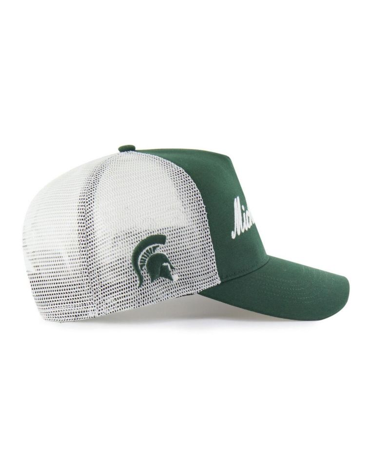 Men's and Women's Dark Green Michigan State Spartans Contemporary Basics Foundation Trucker Hitch Adjustable Hat