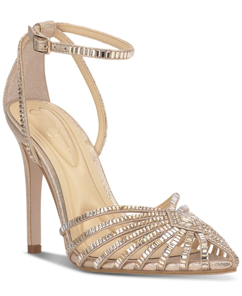 Women's Paveri Huarache Rhinestone Stiletto Pumps