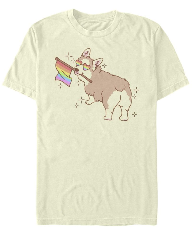 Men's Pride Corgi Short Sleeve Crew T-shirt