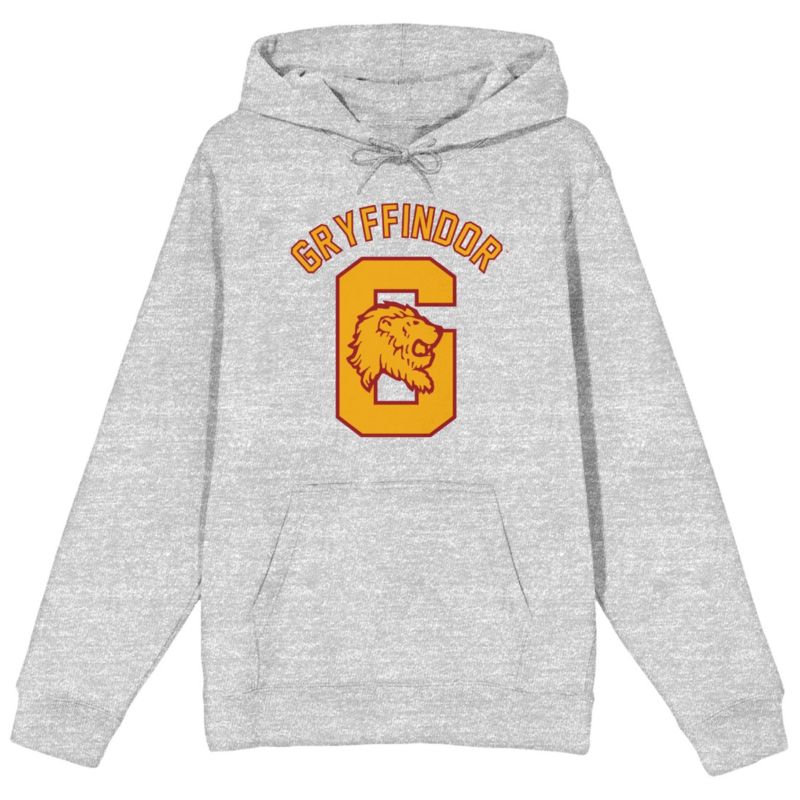 Men's Gryffindor Grey Long Sleeve Hoodie