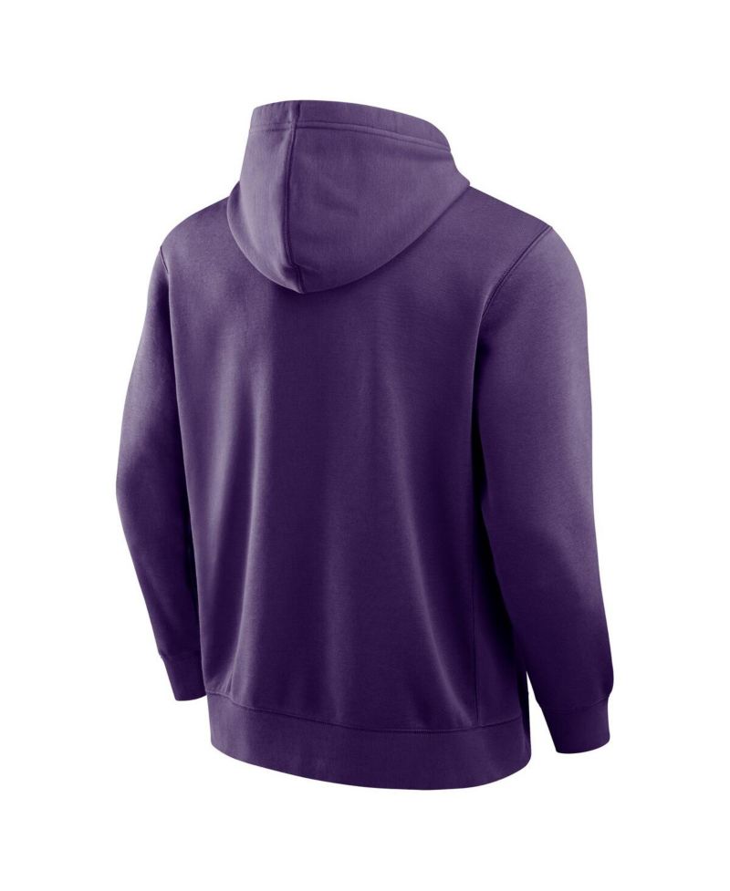 Men's Purple Baltimore Ravens New Horizons Heritage Pullover Hoodie