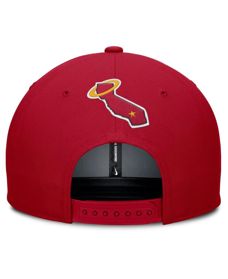 Men's Gray/Red California Angels Cooperstown Collection Pro Performance Snapback Hat