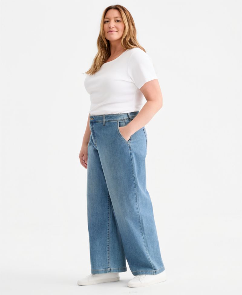 Women's High-Rise Wide-Leg Jeans