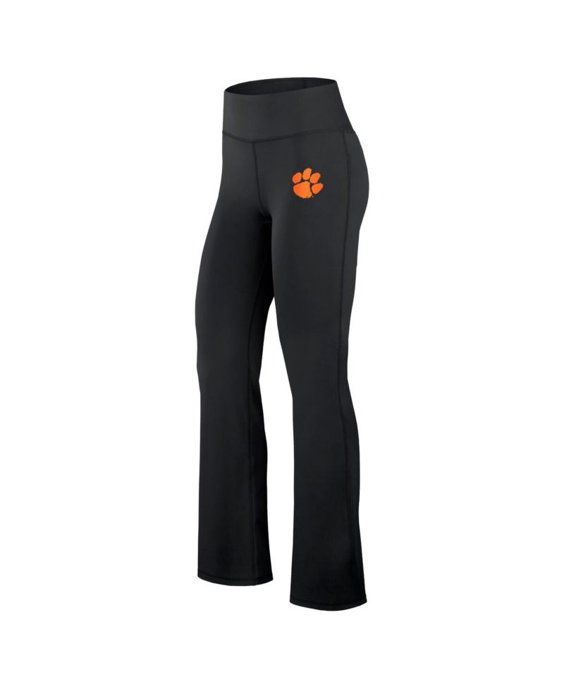 Women's Black Clemson Tigers Training Camp Maxed Out Flare Leggings