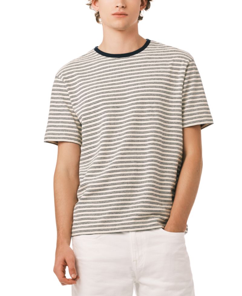 Men's Kindo Knit Horizontal Stripes T-shirt