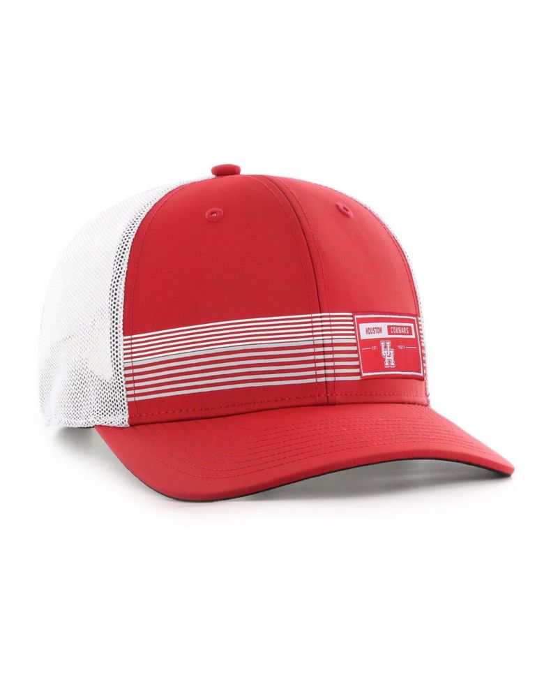 Men's Red Houston Cougars Rangefinder brrr Trucker Adjustable Hat