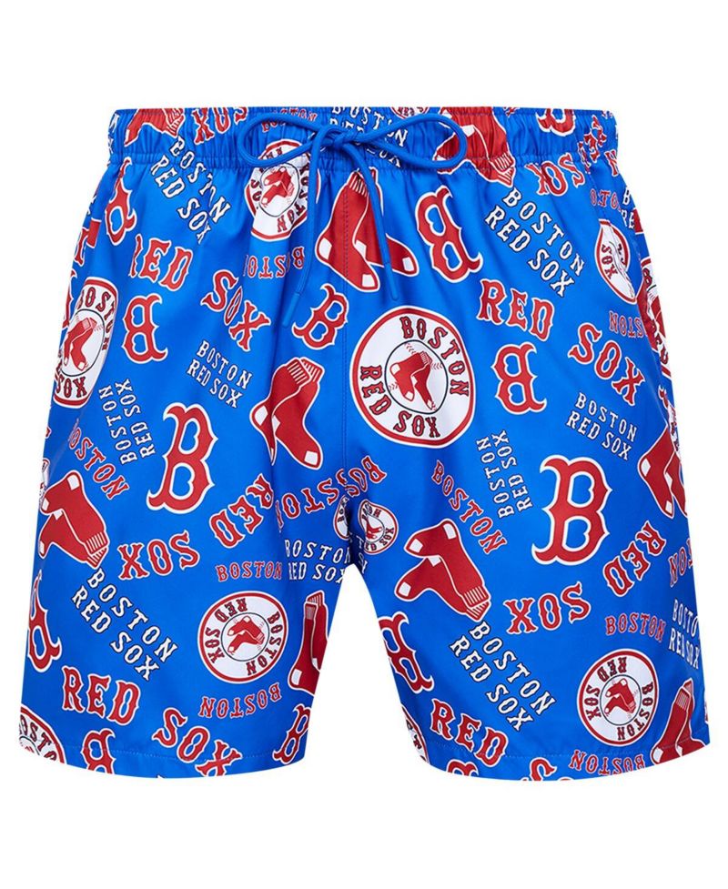 Men's Navy Boston Red Sox Toss Logo Woven Shorts