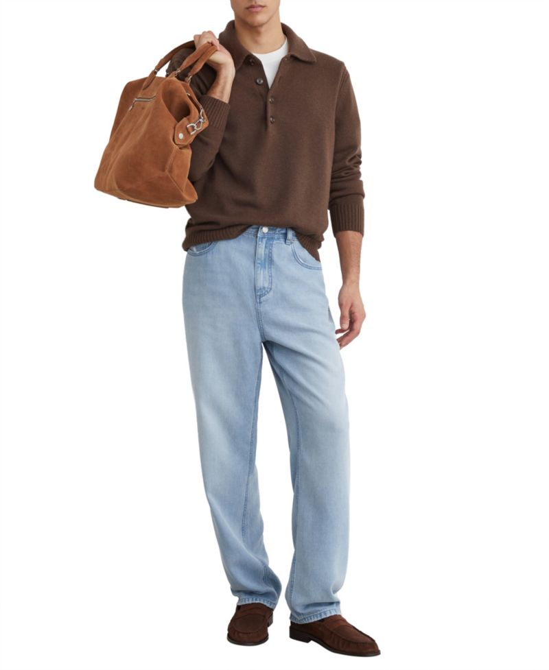 Men's Sloane Straight-Fit Distressed Jeans
