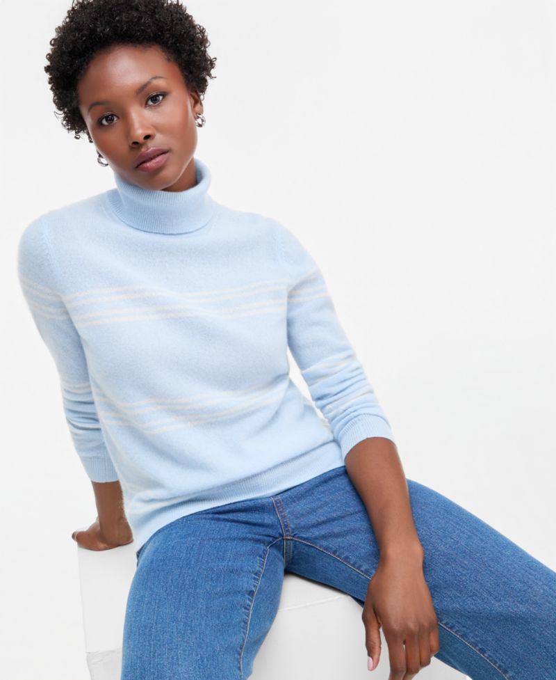 Petite Cashmere Turtleneck Sweater
