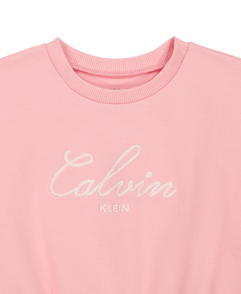 Girls' 2T-6X Crewneck Sweatshirt and Pants, 2-Piece Set
