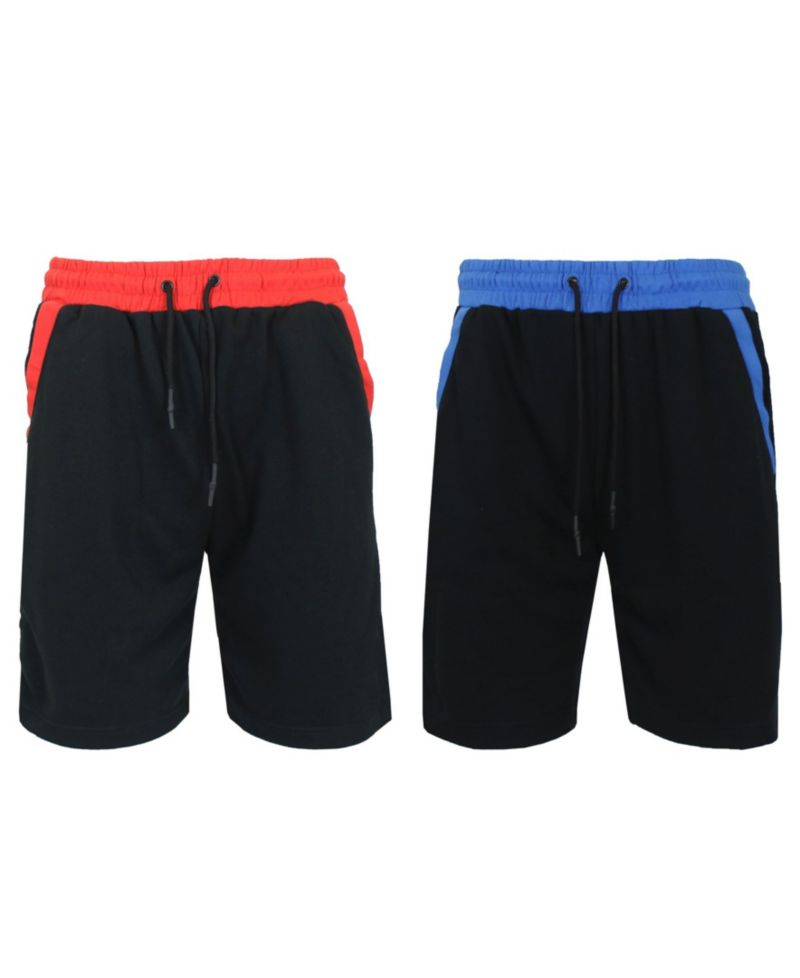 Men's French Terry Jogger Sweat Lounge Shorts, Set of 2
