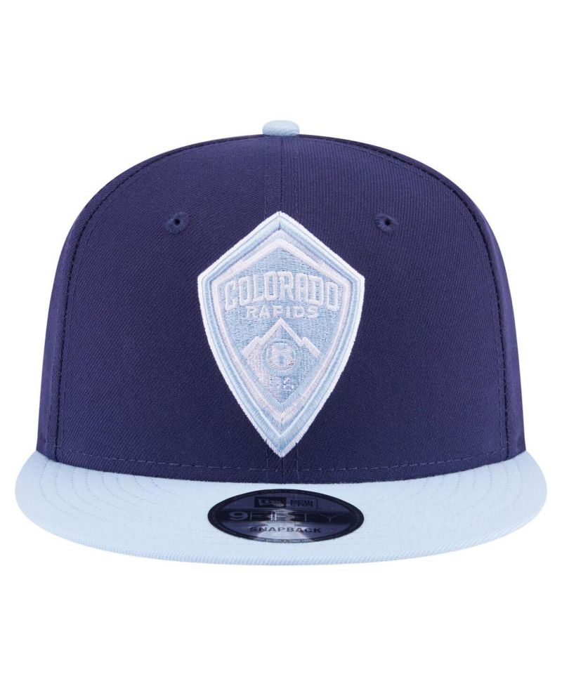 Men's Navy Colorado Rapids Color Pack Two-Tone 9FIFTY Snapback Hat