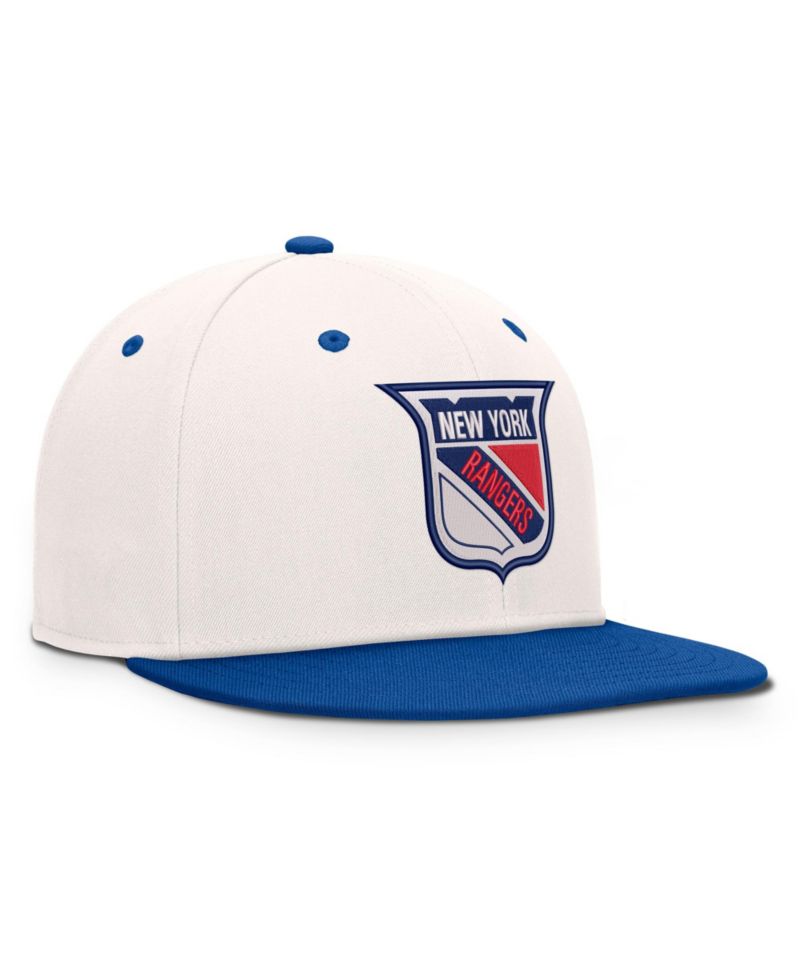 Men's Cream/Royal New York Rangers Heritage Ballpark Snapback Hat