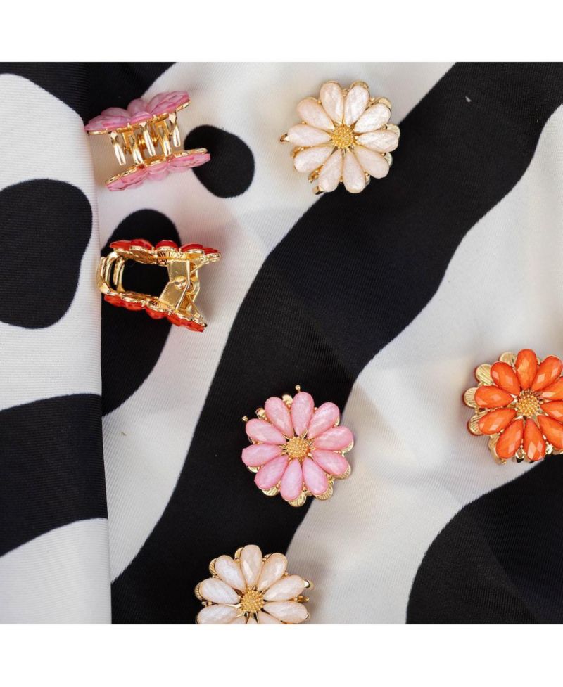 Women's Mini Claw Clip Set of 6 - Daisy Blooms