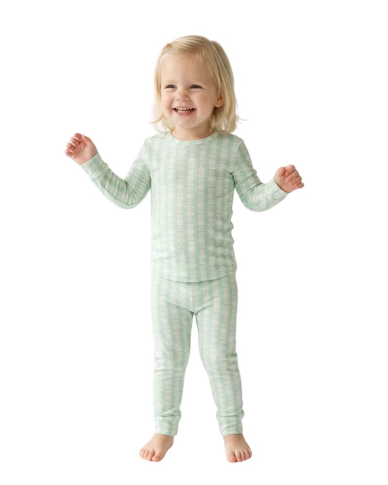 Toddler Girls Mint Meadows Pajama Set