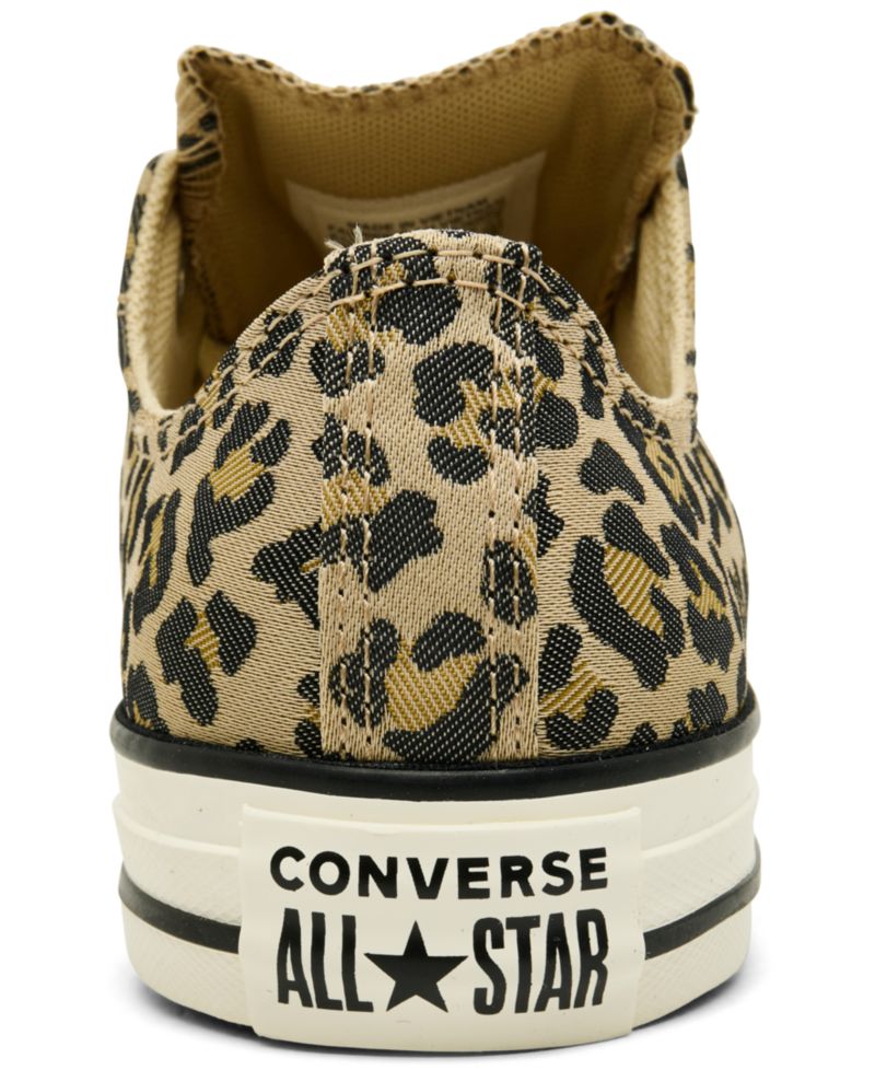 Women's Chuck Taylor All Star Leopard Jacquard Low Top Lifestyle Sneakers from Finish Line