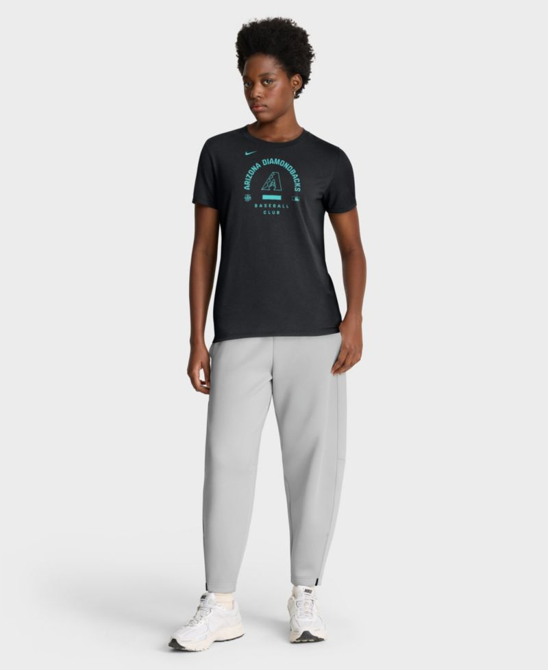 Women's Black Arizona Diamondbacks Authentic Collection Early Work Tri-Blend Dri-FIT T-Shirt