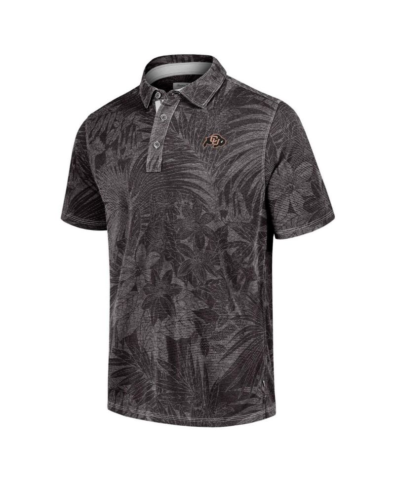 Men's Black Colorado Buffaloes Sport Santiago Paradise Polo Shirt