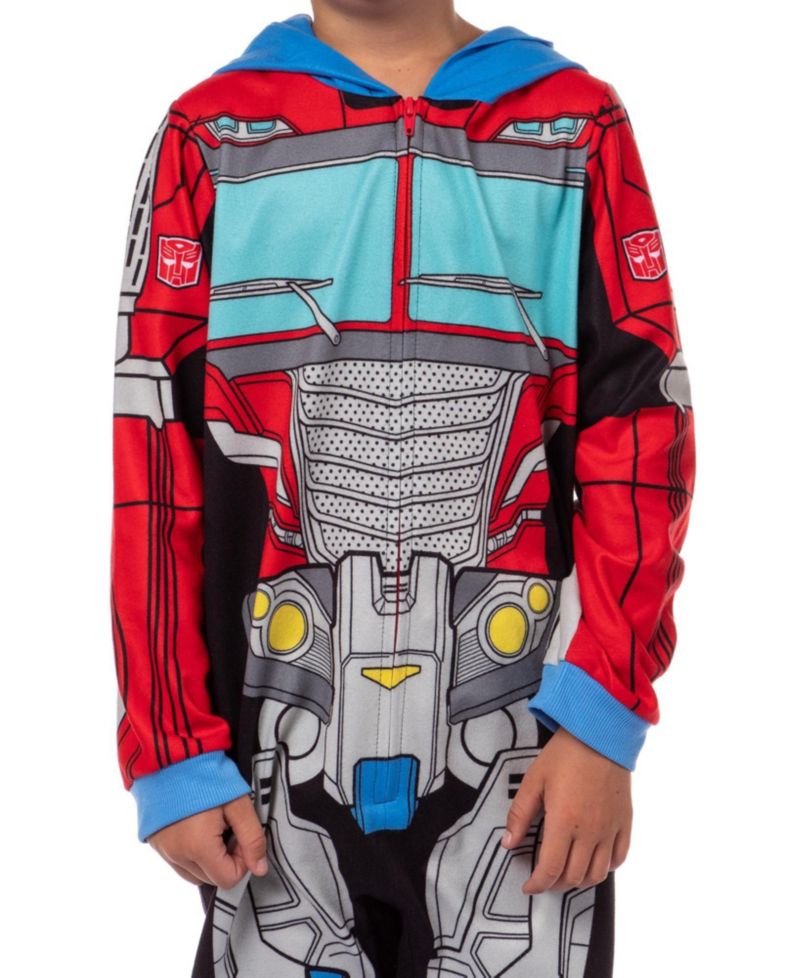 Boys' (4-20) Union Suit One Piece Hooded Pajama