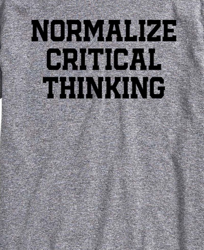 Men's Normalize Critical Thinking Short-Sleeve Graphic T-Shirt