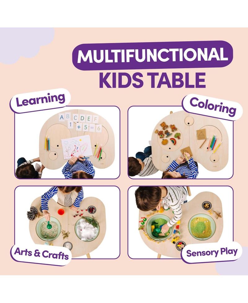 Montessori-Inspired Convertible Activity Table, Ages 2+