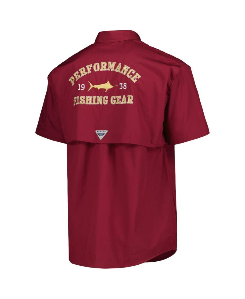 Men's Garnet Florida State Seminoles Bonehead Button-Up Shirt