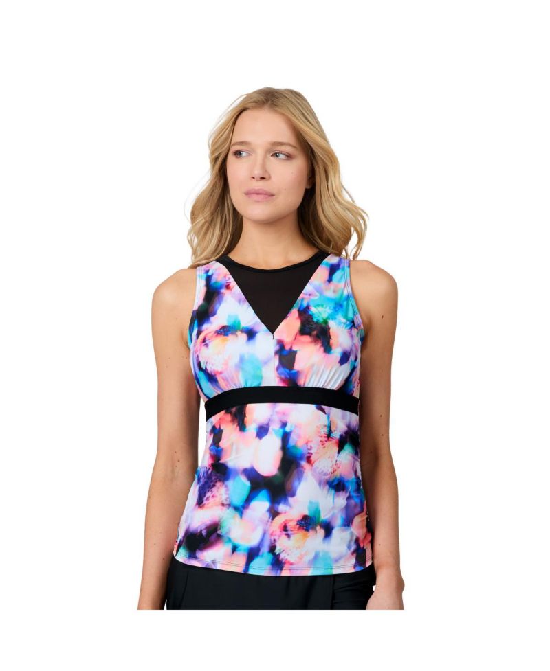 Women's Mesh V-Neck Tankini Top