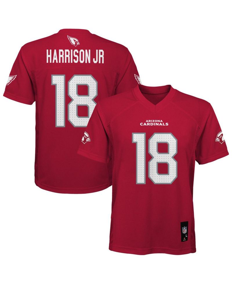 Big Boys and Girls Marvin Harrison Jr. Cardinal Arizona Cardinals Replica Player Jersey