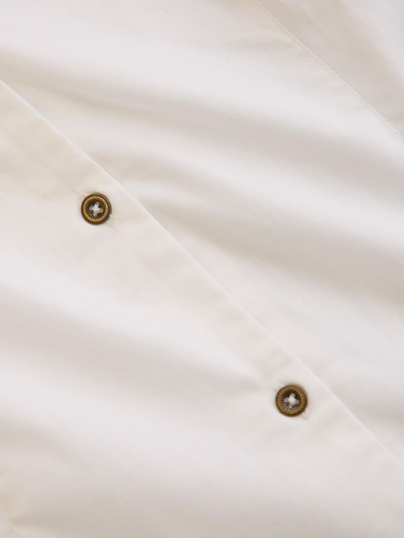 Women's V Neck Button Through Blouse
