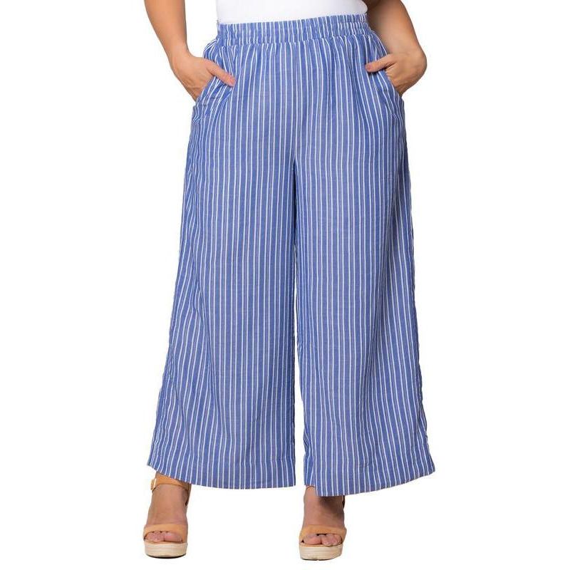 Plus Size Eva Wide Leg Palazzo Pants