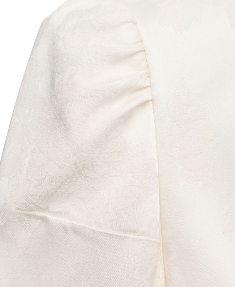 Women's Selection Slim-Fit Jacquard Band-Collar Jacket
