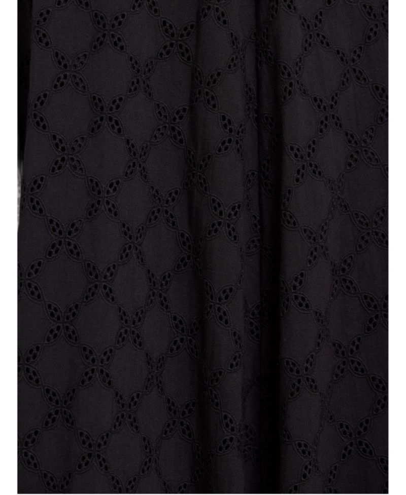 Women's Marisol Square-Neck Short-Sleeve Cotton Broderie Gown