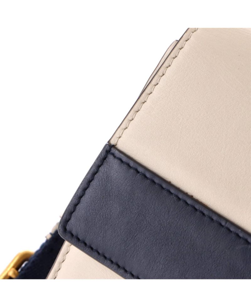 Medium Dionysus Bamboo Top Handle Bag Colorblock Leather