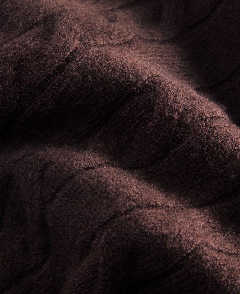 Petite Cable-Knit Crewneck 100% Cashmere Sweater