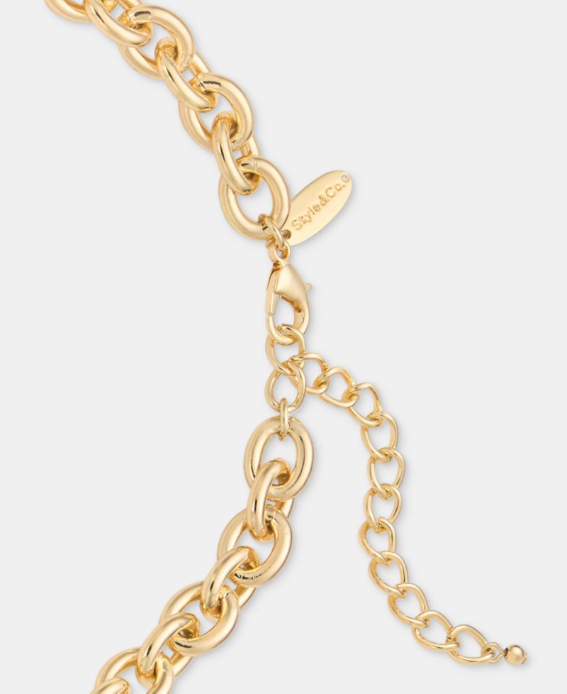 Gold-Tone All Around Collar Necklace