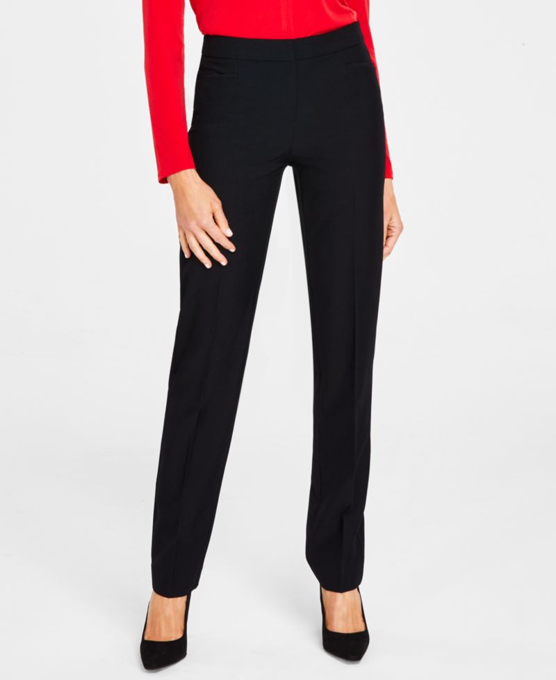 Women's Mid-Rise L-Pocket Straight-Leg Pants, Regular, Long & Short Lengths