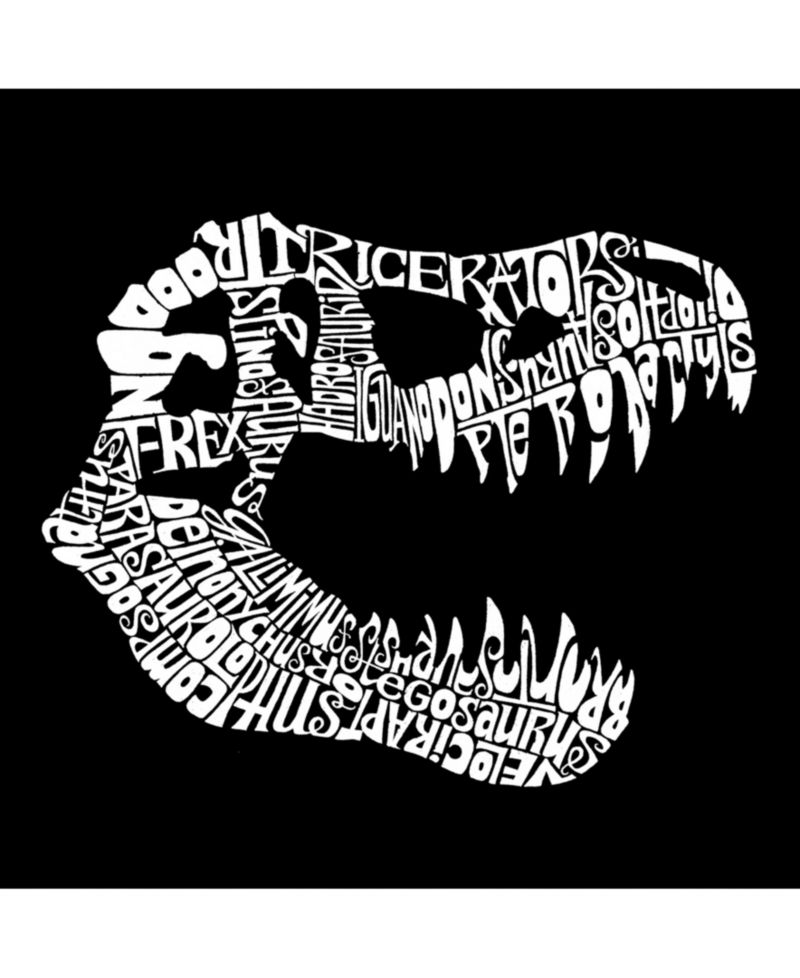 Men's Word Art Hoodie - T-Rex Skull