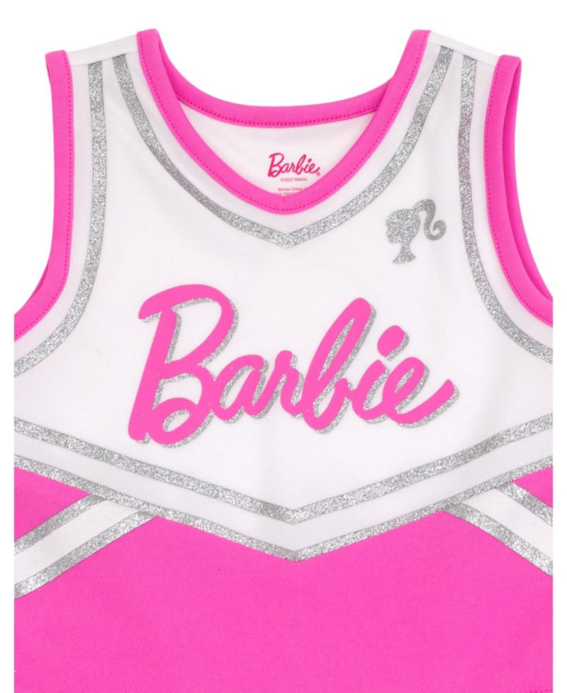 Girls Cheerleader Dress and Bow Outfit Set