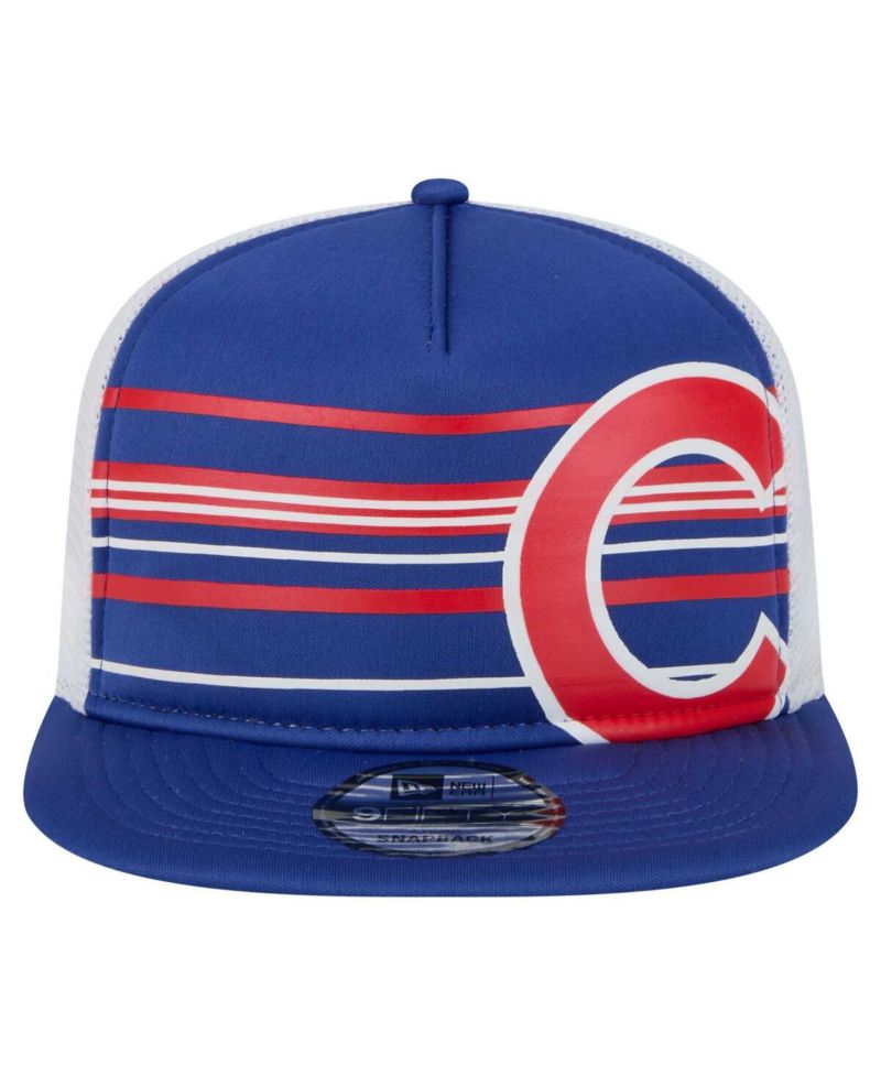 Men's Royal Chicago Cubs 9FIFTY A-Frame Trucker Snapback Hat
