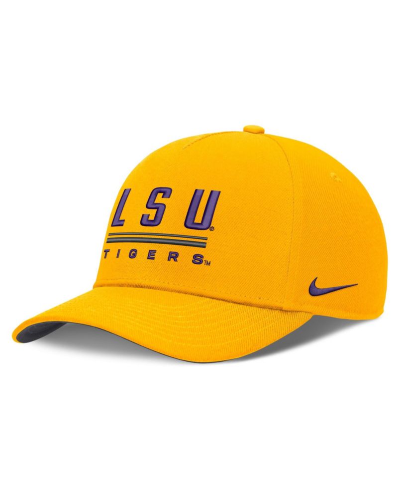 Men's Gold LSU Tigers 2026 Sideline Dri-FIT Rise Adjustable Hat