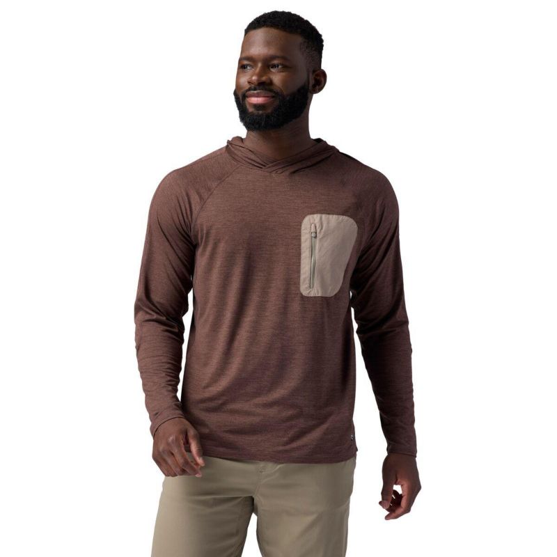 Men's Destination Pullover Hoodie Performance Shirts Long Sleeve