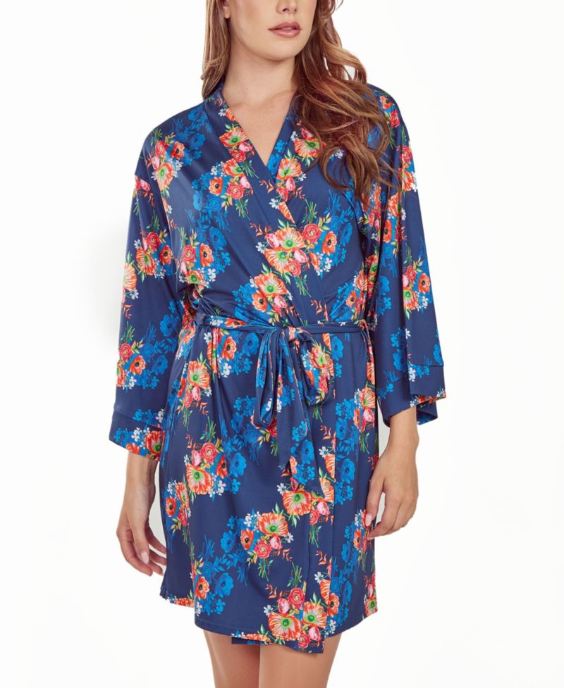 Women's Floral Microfiber Robe
