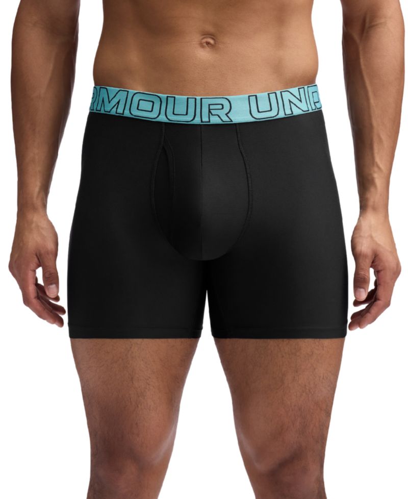 Men's Performance Tech Solid 6" Boxer Briefs, 3-Pack