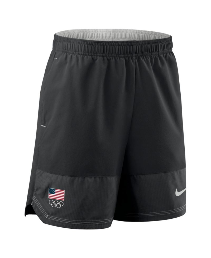Big Boys and Girls Black Team USA Dri-FIT Woven Shorts