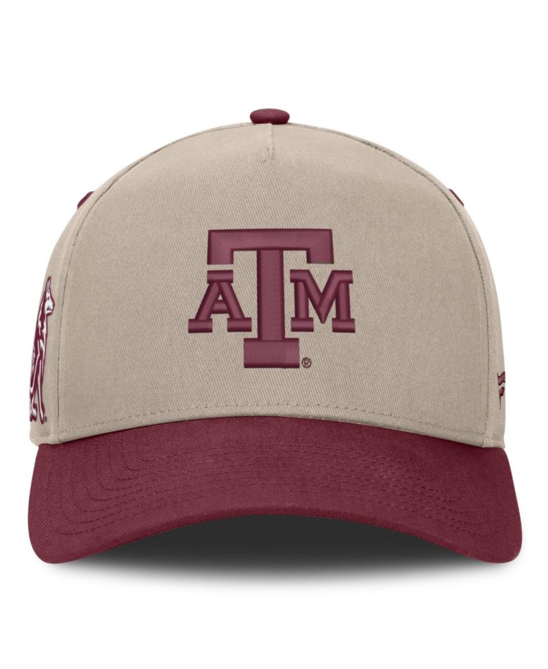 Men's Stone/Maroon Texas A&M Aggies Veteran Two-Tone Adjustable Hat