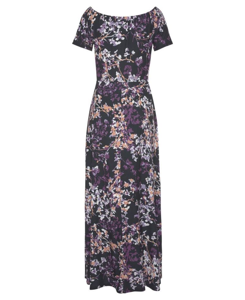 Women's Floral Print Off Shoulder Multiway Maxi Dress