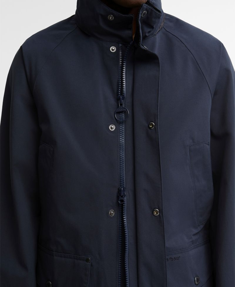 Men's Modern Bedale Waterproof Lightweight Stowaway-Hood Jacket