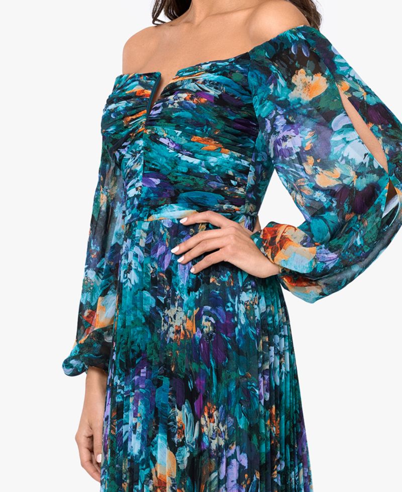 Women's Off-The-Shoulder Long-Sleeve Gown