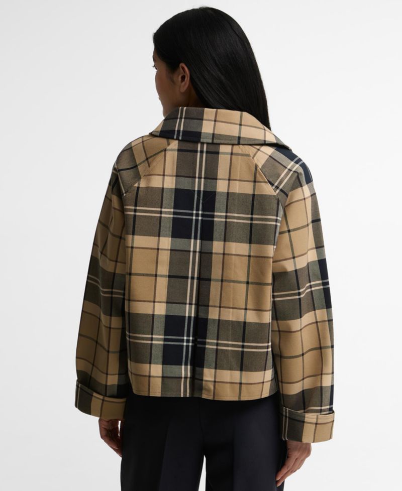 Women's Delilah Plaid Cropped Work Jacket