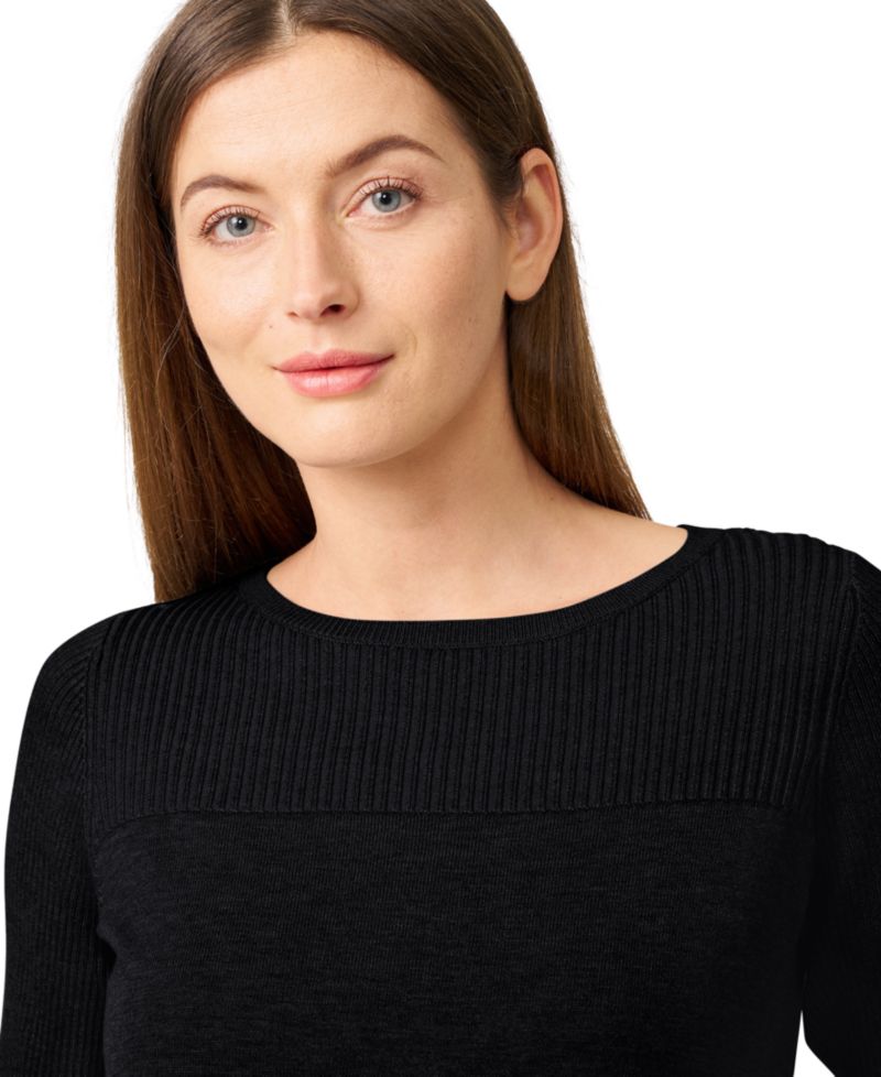Women's Boat Neck Long-Sleeve Sweater